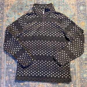 🆕OLD NAVY Polka Dot Half Zip Polar Fleece, Size Medium
